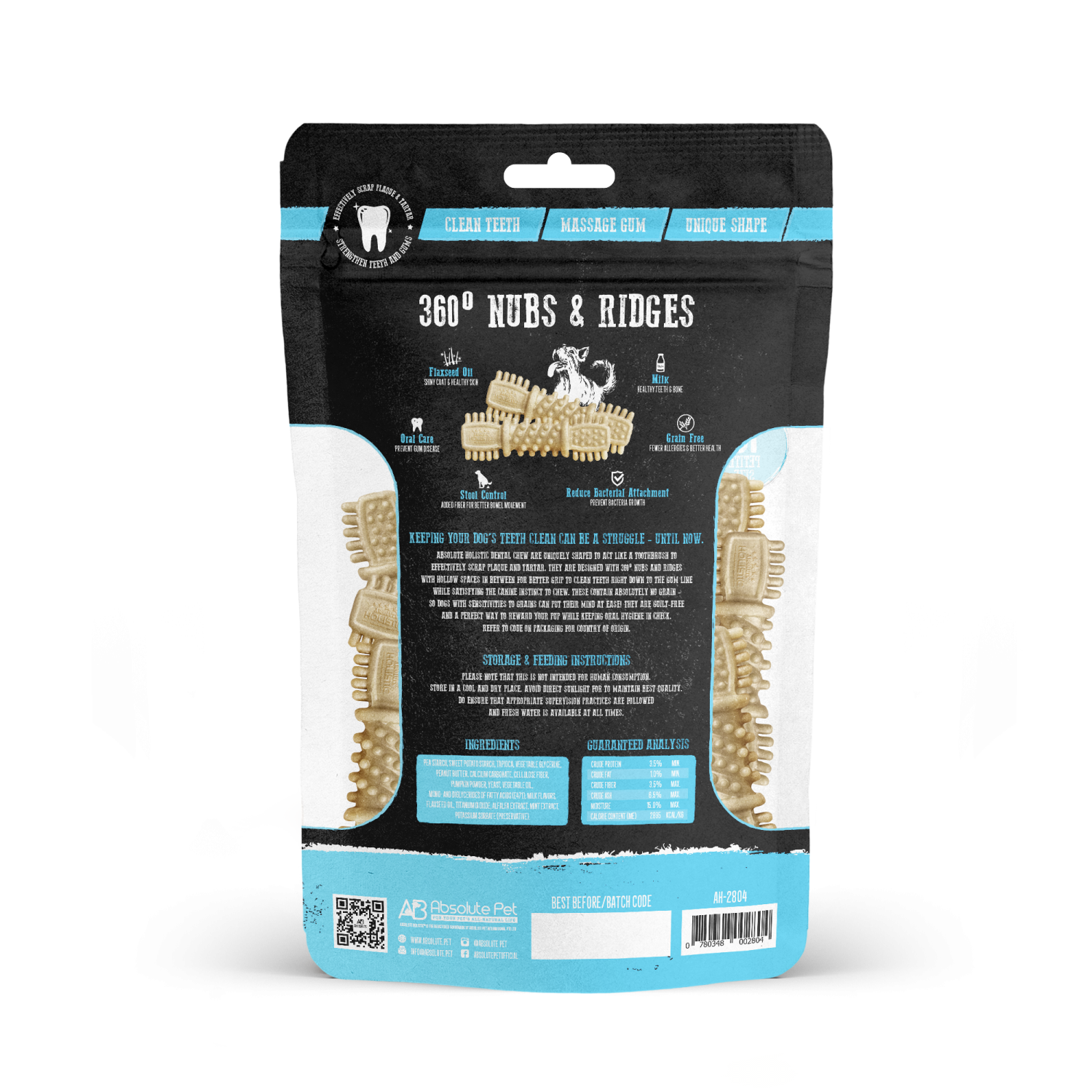 Absolute Holistic Dental Chew Multipack Milk (160g)