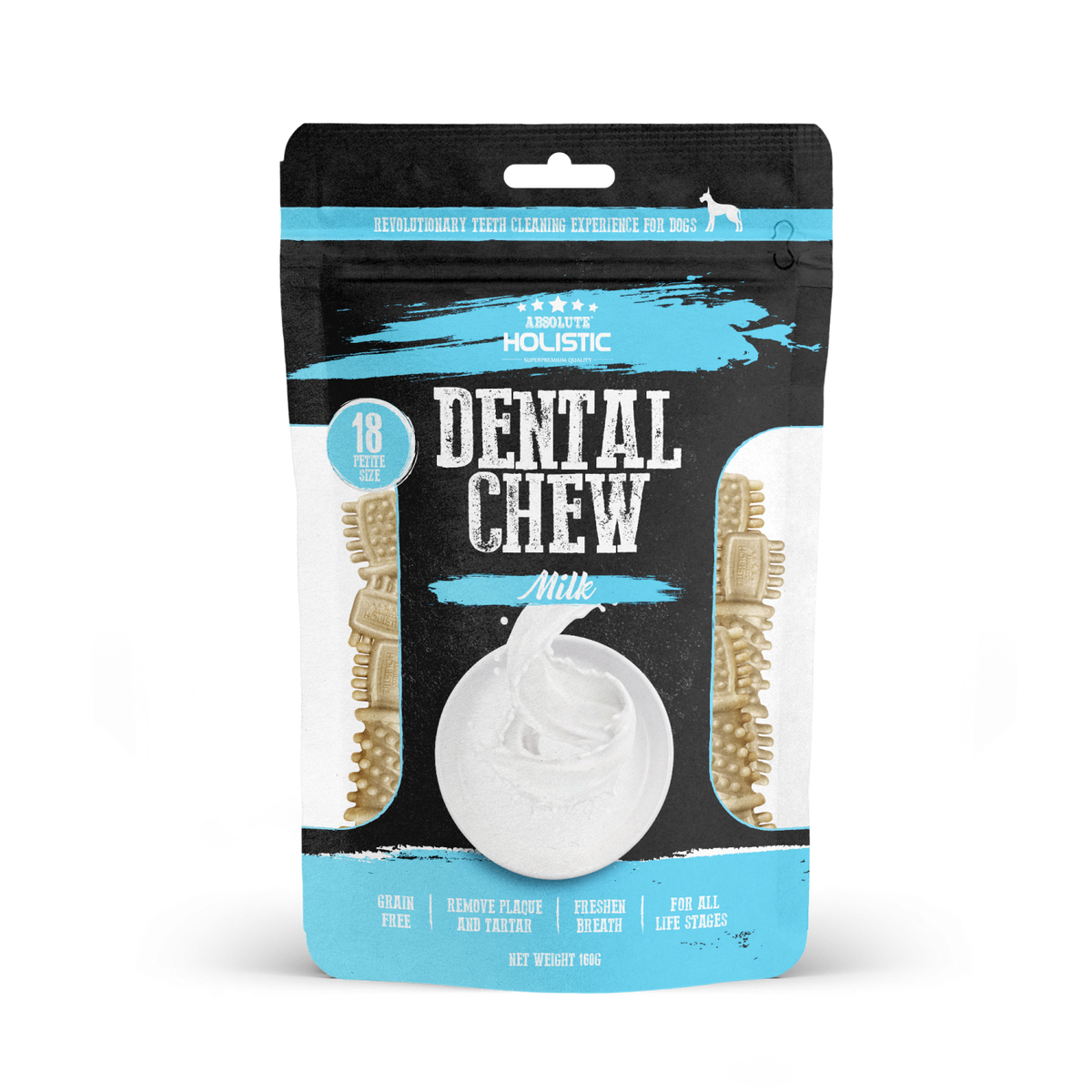 Absolute Holistic Dental Chew Multipack Milk (160g)