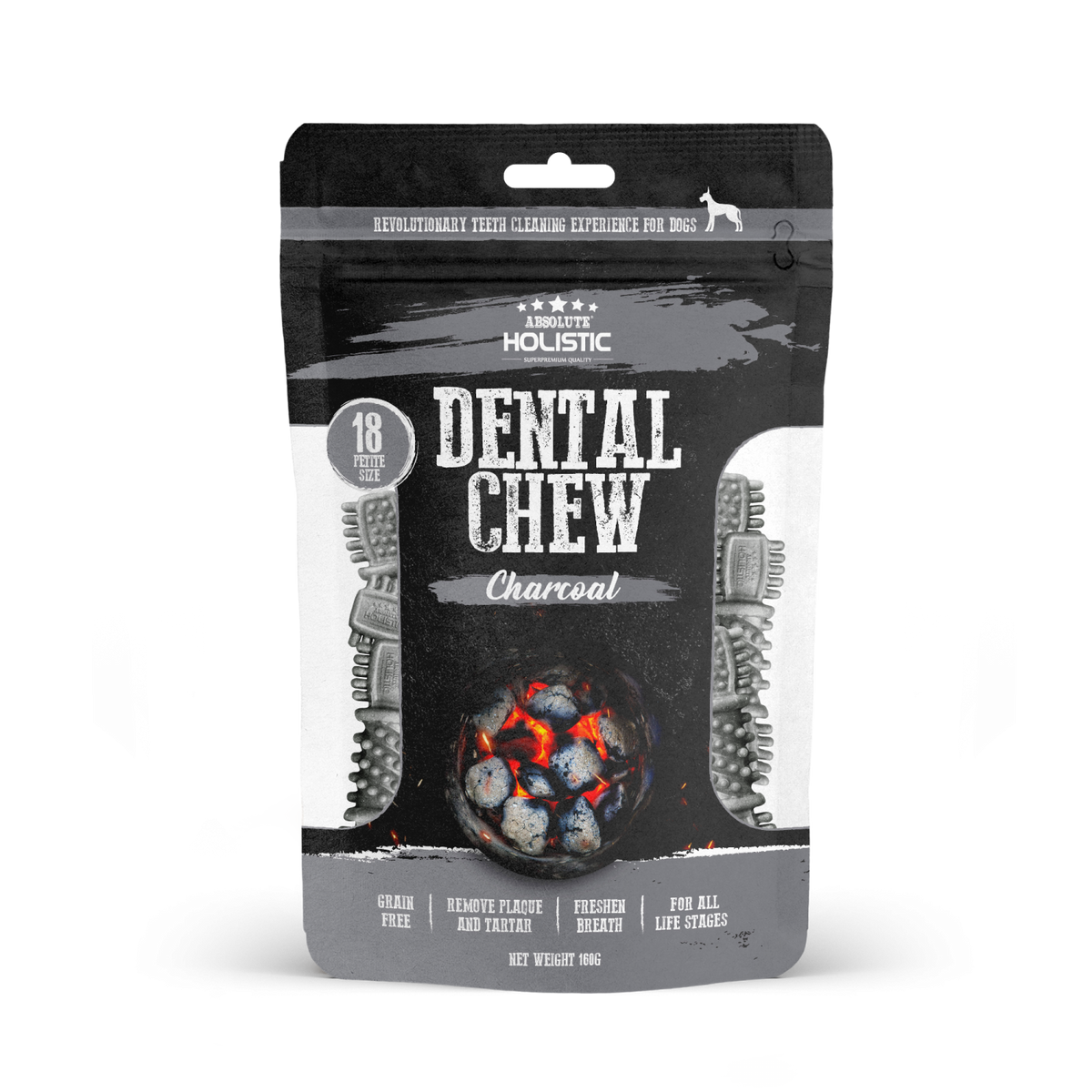 Absolute Holistic Dental Chew Multipack Charcoal(160g)