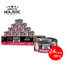 [CNT OF 24] Absolute Holistic Tuna Thick Cuts & Cranberry (80g)
