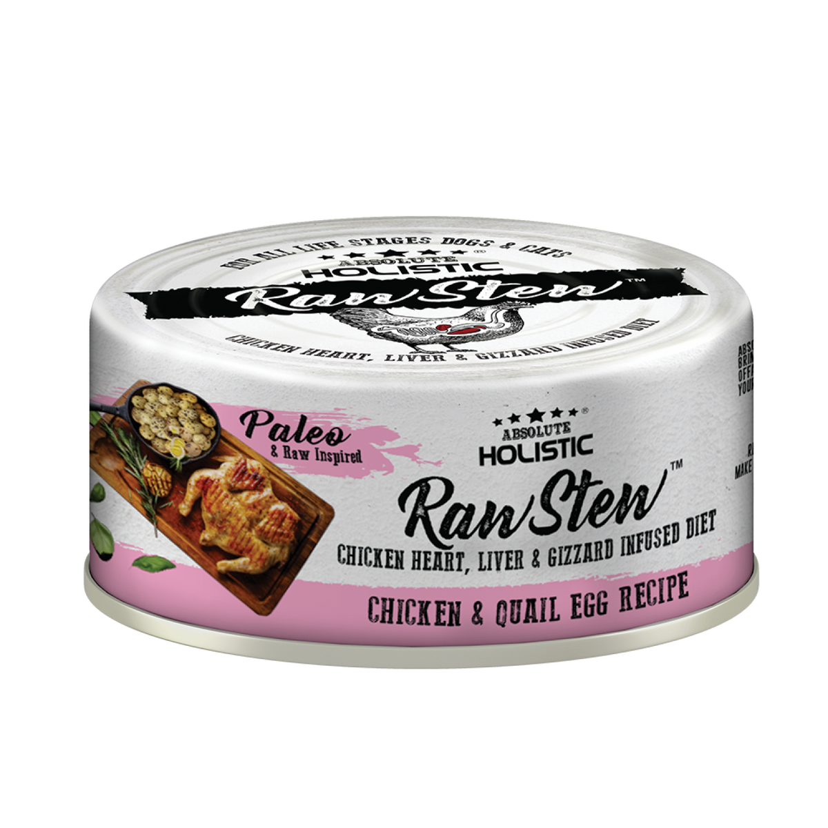[CNT OF 24] Absolute Holistic Chicken & Quail Egg (80g)