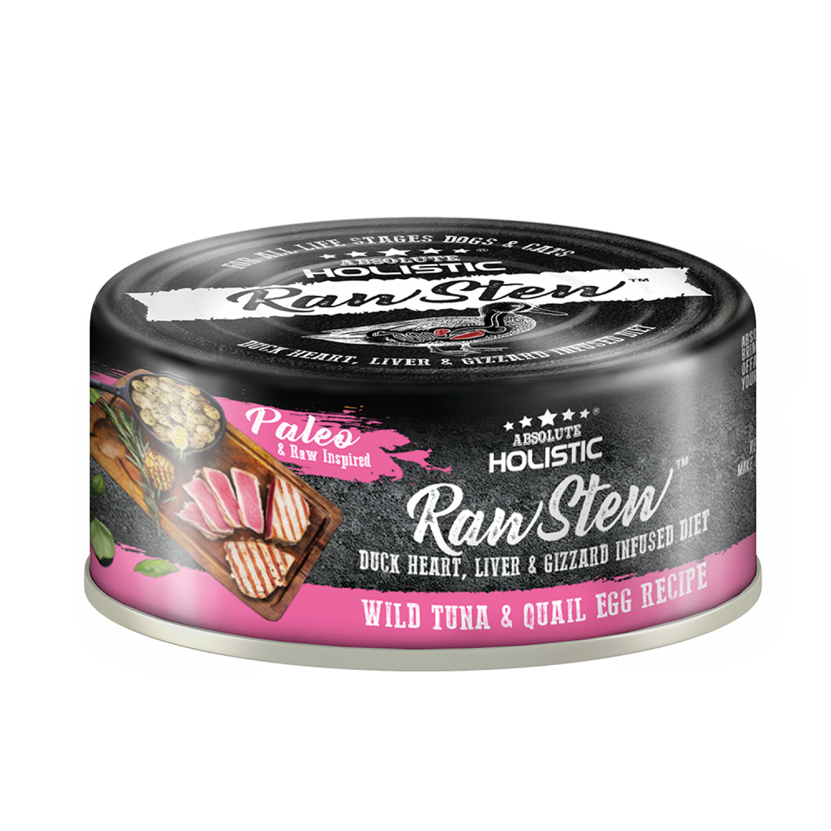 [CNT OF 24] Absolute Holistic Wild Tuna & Quail Egg (80g)