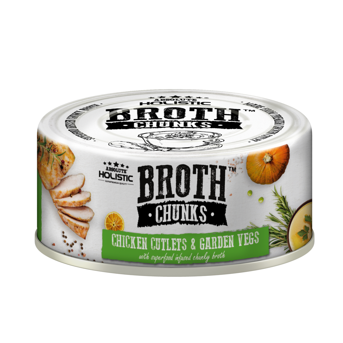[CNT OF 24] Absolute Holistic Chicken Cutlets & Garden Vegs(80g)