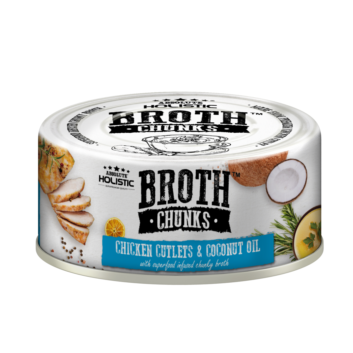 [CNT OF 24] Absolute Holistic Chicken Cutlets & Coconut Oil (80g)