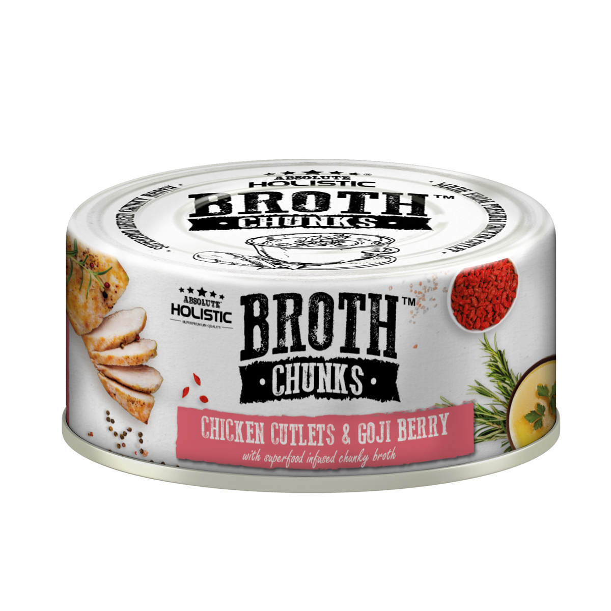 [CNT OF 24] Absolute Holistic Chicken Cutlets & Goji Berry (80g)