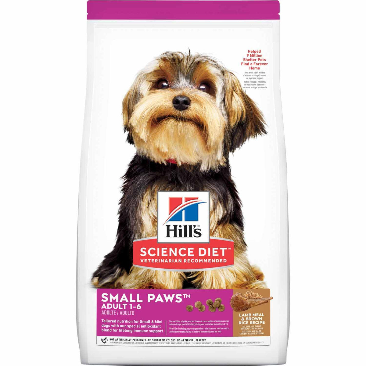 Hill's Science Diet Adult Small Paws Lamb Meal & Brown Rice Recipe Dog Food