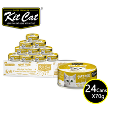[CNT OF 24] Kit Cat Goat Milk Gourmet Tuna & Smoked Fish Flakes 70g
