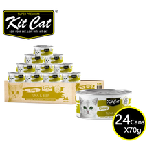 [CNT OF 24] Kit Cat Gravy Tuna & Beef 70g