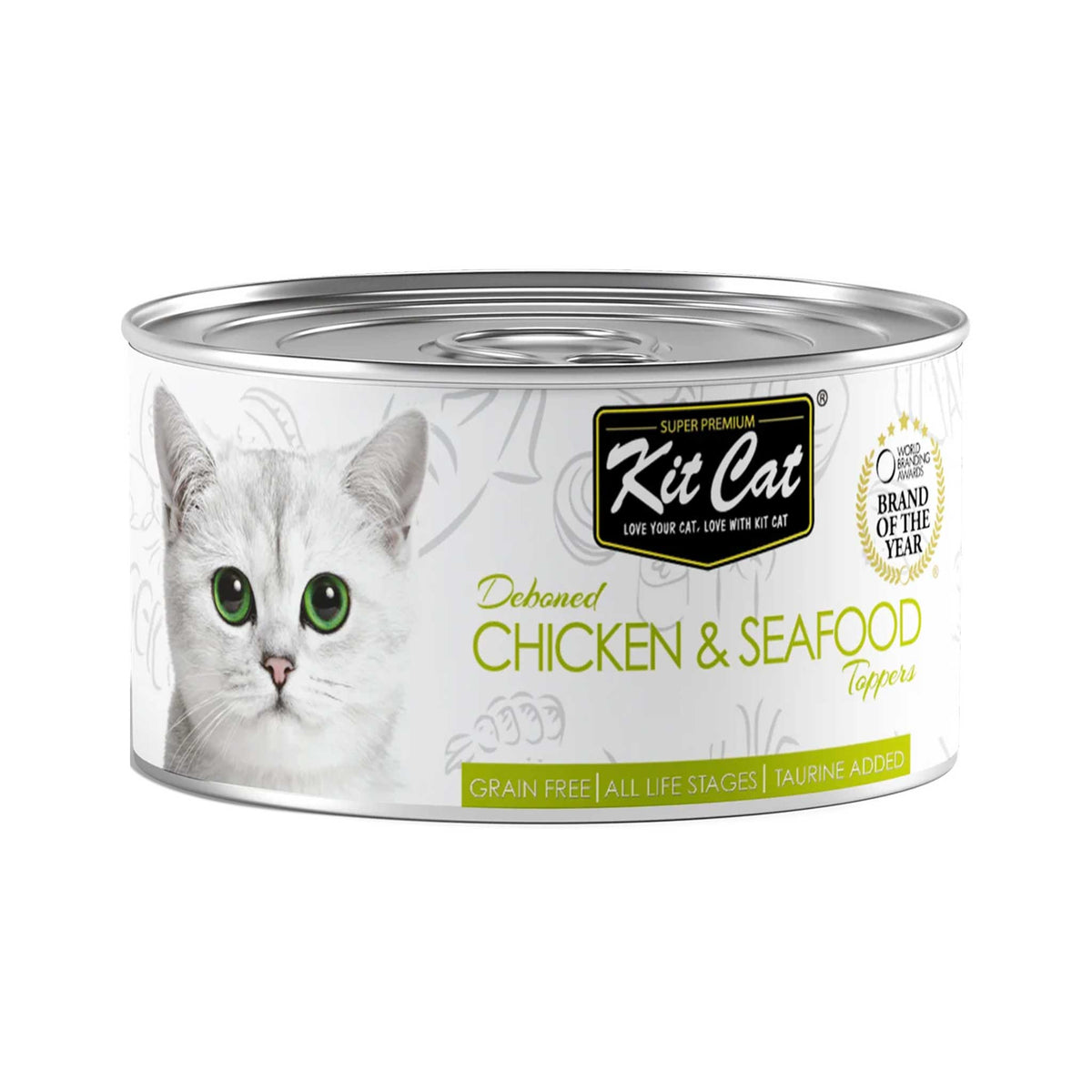 [CNT OF 24] Kit Cat Deboned Topper Canned Wet Food Chicken & Seafood Toppers (80g)