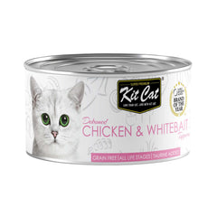 [CNT OF 24] Kit Cat Deboned Topper Canned Wet Food Chicken & Whitebait Toppers (80g)
