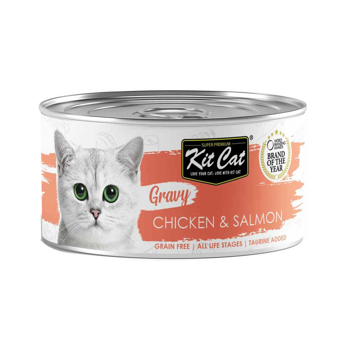 [CNT OF 24] Kit Cat Gravy Chicken & Salmon 70g