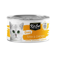 [CNT OF 24] Kit Cat Gravy Tuna & Chicken 70g