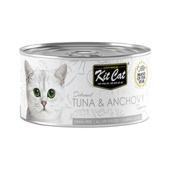 [CNT OF 24] Kit Cat Deboned Topper Canned Wet Food Tuna & Anchovy Toppers (80g)