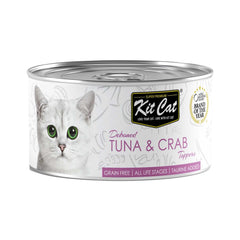 [CNT OF 24] Kit Cat Deboned Topper Canned Wet Food Tuna & Crab Toppers(80g)