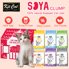 [CTN OF 6] Kit Cat Soya Clump Cat Litter (6x7L)